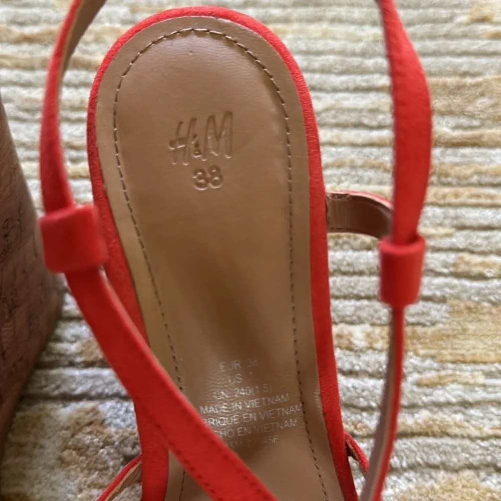 Orange Summer Wedges